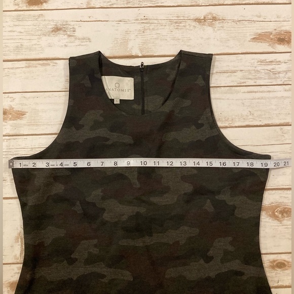 Anatomie Ludmila Camo Sleevless Slim Fit Sheath Dress Large - Picture 4 of 11